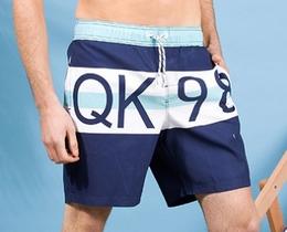 Фото - Синие мужские шорты с рисунком Qike - Men box