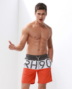 Фото - Помаранчеві шорти з написами Gailang - Men box