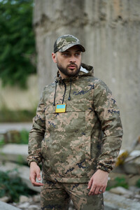 Фото - Чоловічий зелений анорак від Intruder піксельний Terra - Men box