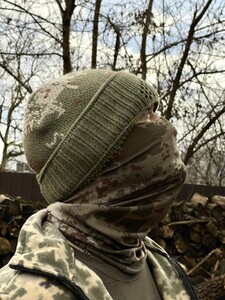 Фото - Камуфляжний бафф чоловічий Intruder тонкий зеленого кольору - Men box