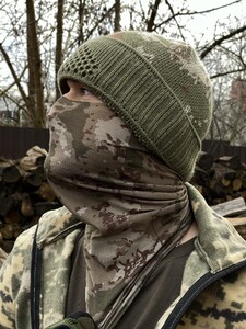 Фото - Камуфляжний бафф чоловічий Intruder тонкий зеленого кольору - Men box