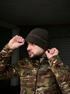 Фото - Флісова шапка для чоловіків Intruder у кольорі хакі - Men box
