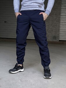 Фото - Штани утеплені Intruder SoftShell Basic темно-сині - Men box