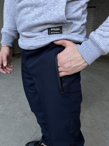 Фото - Штани утеплені Intruder SoftShell Basic темно-сині - Men box