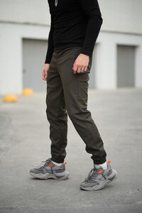 Фото - Зимові джогери Intruder SoftShell Basic кольору хакі - Men box