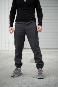 Фото - Зимові штани чоловічі Intruder SoftShell Basic сірі - Men box