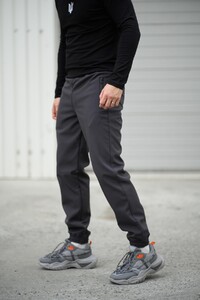 Фото - Зимові штани чоловічі Intruder SoftShell Basic сірі - Men box