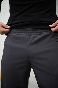 Фото - Зимові штани чоловічі Intruder SoftShell Basic сірі - Men box
