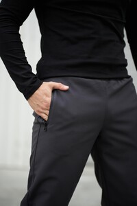 Фото - Зимові штани чоловічі Intruder SoftShell Basic сірі - Men box