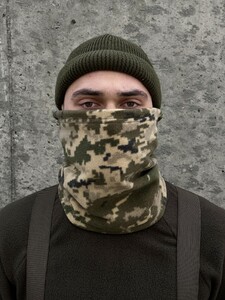 Фото - Бафф чоловічий камуфляжний флісовий Intruder піксель кольору хакі - Men box