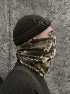 Фото - Бафф чоловічий камуфляжний флісовий Intruder піксель кольору хакі - Men box