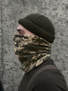 Фото - Бафф чоловічий камуфляжний флісовий Intruder піксель кольору хакі - Men box