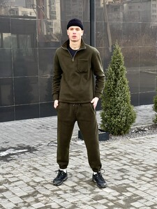 Фото - Флисовый спортивный костюм Intruder Fleece цвета хаки - Men box