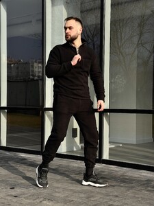 Фото - Базовый флисовый костюм Intruder Fleece черного цвета - Men box