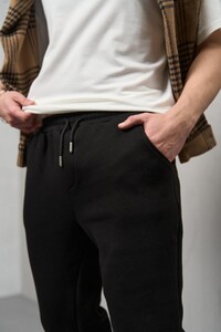Фото - Трикотажні штани Intruder Fleece на флісі чорного кольору - Men box