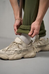 Фото - Штани чоловічі Intruder Fleece тринитка кольору хакі - Men box