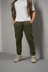 Фото - Штани чоловічі Intruder Fleece тринитка кольору хакі - Men box