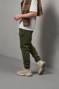 Фото - Штани чоловічі Intruder Fleece тринитка кольору хакі - Men box