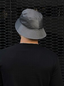 Фото - Патріотична панама Intruder сірого кольору з прапором - Men box