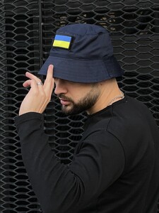 Фото - Синя панама від Intruder із патріотичним принтом UA - Men box