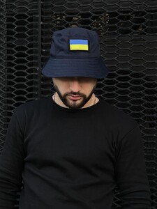 Фото - Синя панама від Intruder із патріотичним принтом UA - Men box