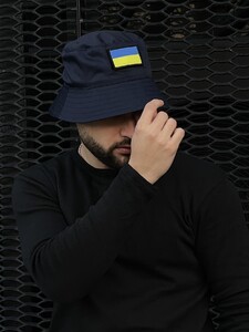 Фото - Синя панама від Intruder із патріотичним принтом UA - Men box