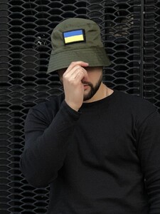 Фото - Панама у кольорі хакі Intruder із прапором України - Men box