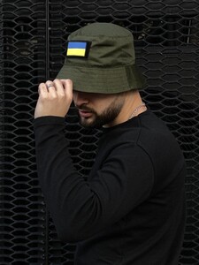 Фото - Панама у кольорі хакі Intruder із прапором України - Men box