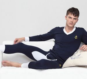 Фото - Термобілизна для тренувань чоловіча SuperBody темно-синій комплект - Men box