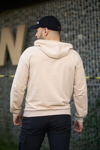 Фото - Повсякденне худі від Intruder Vertigine бежевого кольору - Men box