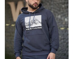 Фото - Худі для чоловіків від Intruder Vertigine у ​​кольорі графіт - Men box
