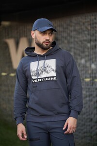 Фото - Худи для мужчин от Intruder Vertigine в цвете графит - Men box