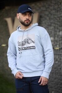 Фото - Трикотажне худі Intruder Vertigine в кольорі сірий меланж - Men box