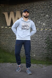 Фото - Трикотажне худі Intruder Vertigine в кольорі сірий меланж - Men box