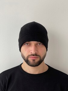 Фото - Чоловіча флісова шапка Intruder у чорному кольорі - Men box