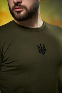 Фото - Молодіжний лонгслів Intruder Pulse кольору хакі з вишивкою - Men box