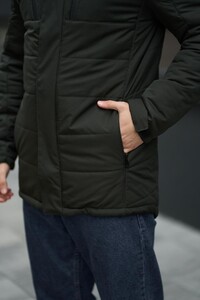 Фото - Зимова куртка Intruder Everest кольору хакі з капюшоном - Men box