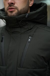 Фото - Зимова куртка Intruder Everest кольору хакі з капюшоном - Men box