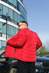 Фото - Стьобана куртка від Intruder в червоному кольорі Memory - Men box