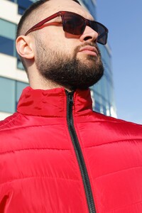 Фото - Стьобана куртка від Intruder в червоному кольорі Memory - Men box