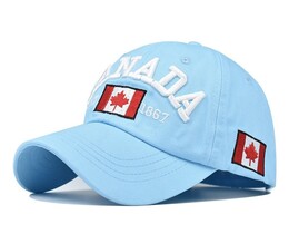 Фото - Блакитна бейсболка від бренду Narason із нашивкою Canada - Men box
