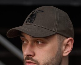 Фото - Бавовняна бейсболка від Intruder Bunny кольору хакі - Men box