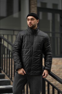 Фото - Куртка зі шкірозамінника Intruder чорного кольору Skipper - Men box