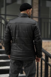 Фото - Куртка зі шкірозамінника Intruder чорного кольору Skipper - Men box
