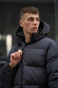 Фото - Чоловічий пуховик Intruder сірого кольору Heat - Men box