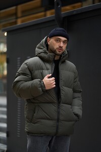 Фото - Зимовий пуховик Intruder у кольорі хакі Heat - Men box