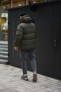 Фото - Зимовий пуховик Intruder у кольорі хакі Heat - Men box