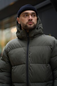 Фото - Зимовий пуховик Intruder у кольорі хакі Heat - Men box