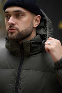 Фото - Зимовий пуховик Intruder у кольорі хакі Heat - Men box