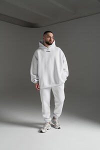 Фото - Оверсайз костюм на флісі від Intruder BOWL білого кольору - Men box